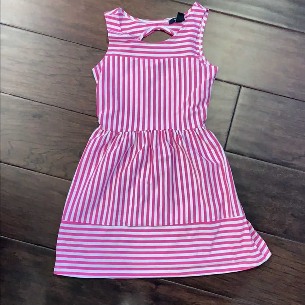 Gap Size Large Striped Bow Tank Dress